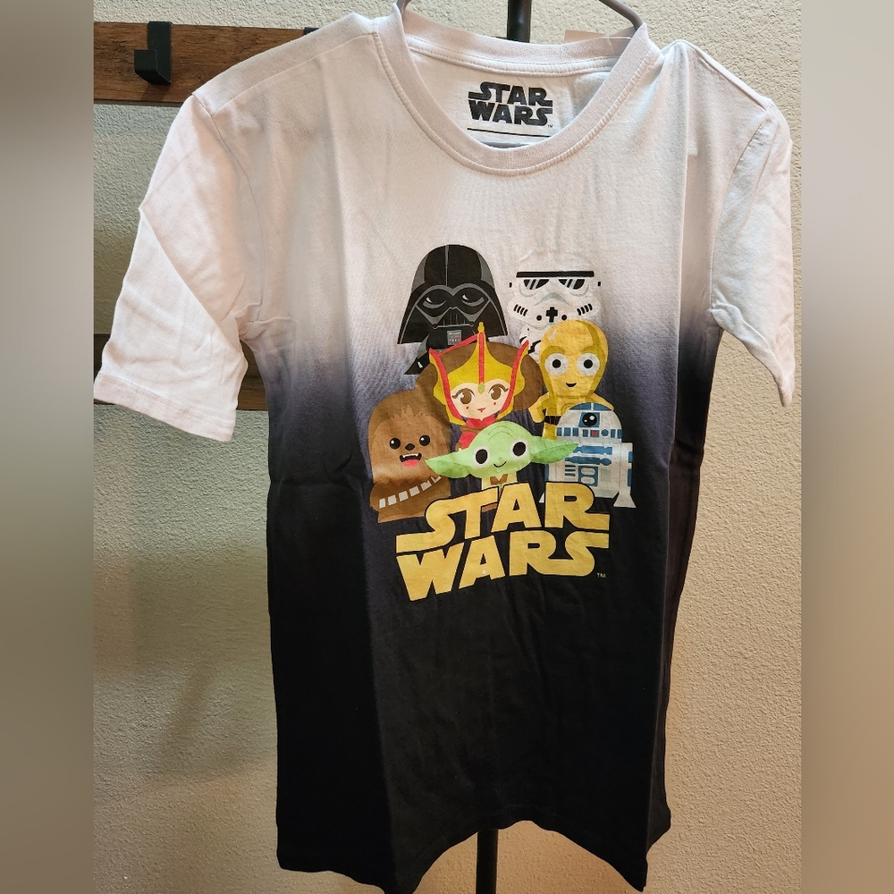 Star Wars Chibi Characters Youth Dip-Dye T-Shirt